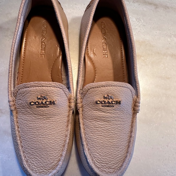 Coach Mary Lock Up Driver Loafer Tan Leather NEW Without box Size 6B - Picture 3 of 8